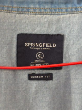 Camisa Vaquera Springfield XL Custom Fit