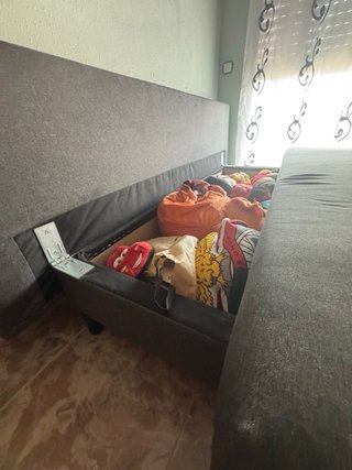 Sofá Cama ÄLVDALEN Gris Tela
