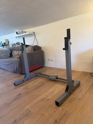 Banco musculacion + Rack multifuncional + Discos