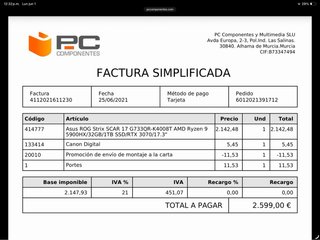 Ordenador Asus ROG Strix 17