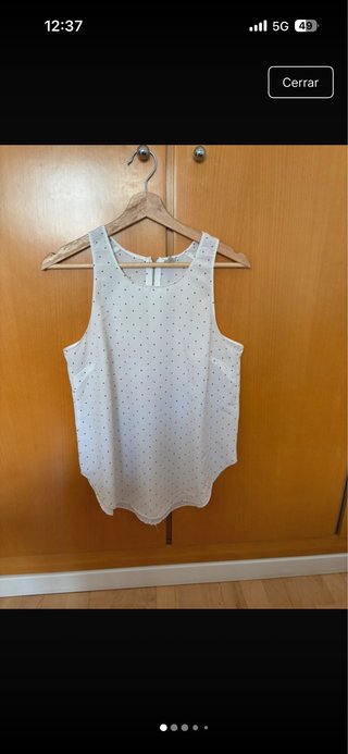 Camiseta tirantes Stradivarius Lunares Talla L
