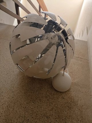 Lámparas de pared metálicas grises
