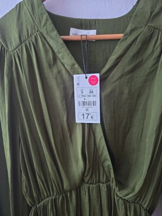 Vestido verde oliva Lefties talla S