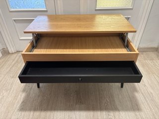 Mesa centro abatible madera