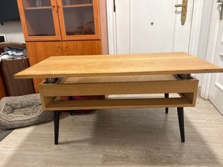 Mesa centro abatible madera