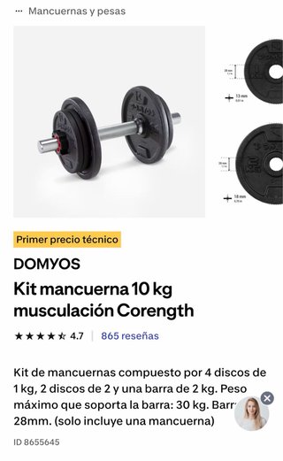 Pesas de gimnasio y discos
