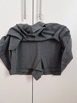 Falda pantalón Zara tablas gris