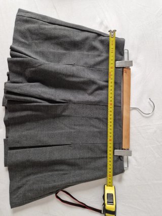 Falda pantalón Zara tablas gris