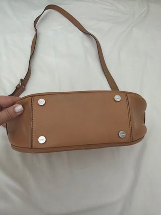 Bolso Tous Marrón Piel Grabado Oso