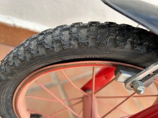 Bicicleta infantil roja 12 pulgadas