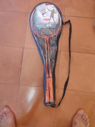 Raquetas de bádminton con funda