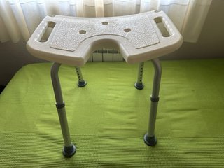 Taburete de Baño Mobiclinic Beige/Gris