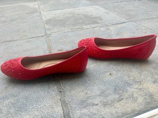 Manoletinas FAMA rojas talla 36