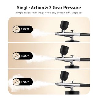 Mini aerografo inalambrico con compresor