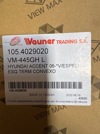 Espejo Retrovisor Hyundai Accent 06- VM-445GH L
