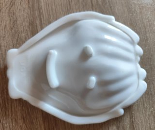 Jabonera Avon Manos Vintage Porcelana Blanca