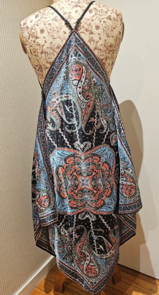 Vestido Sfera Boho-Chic tipo pañuelo