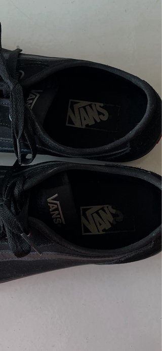 Zapatillas Vans Negras Hombre --Solo una puesta ..