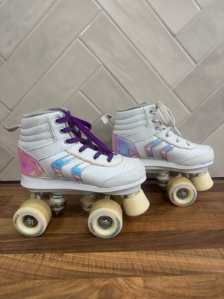 Patines 4 ruedas modelo Quad Blancos Iridiscentes
