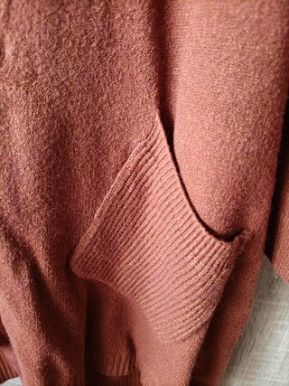 Vestido de punto marrón