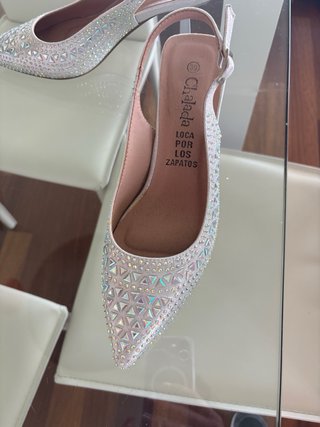 Zapatos Chalada Tacon Brillantes Talla 39