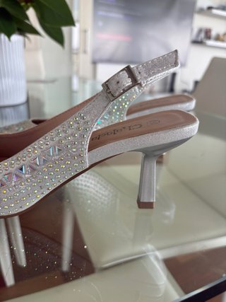 Zapatos Chalada Tacon Brillantes Talla 39