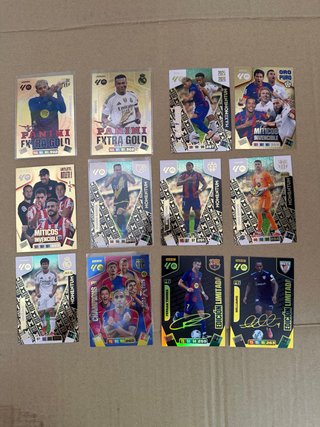 Lote cromos fútbol Panini Extra Gold