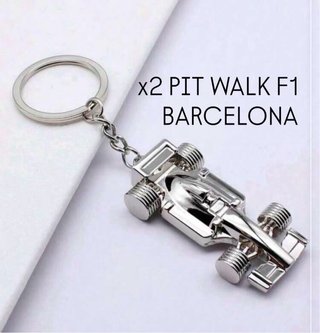 2 LLAVEROS F1 + 2 PIT WALK F1 BARCELONA