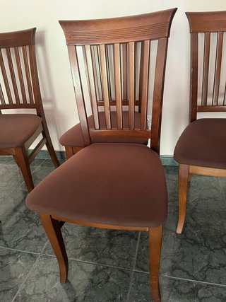 Mesa extensible madera + 6 sillas