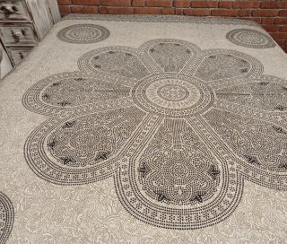 TELA FLOR ARTESANAL INDIA 4 STOCK