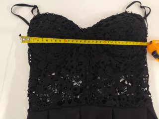 Abito elegante nero pizzo