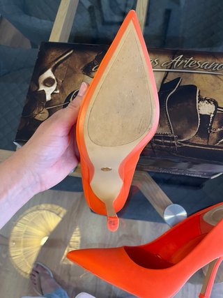 Zapatos de tacón Zara naranja talla 38