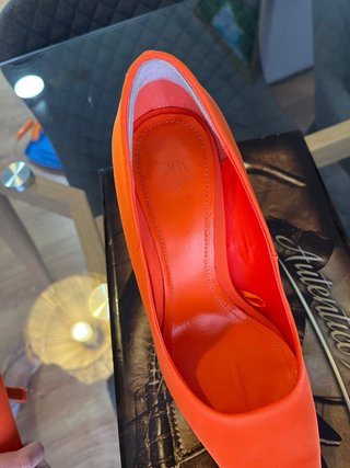 Zapatos de tacón Zara naranja talla 38