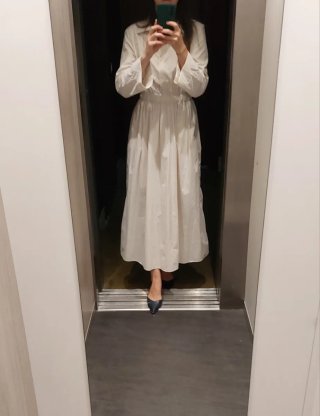 Vestido midi camisero ZARA