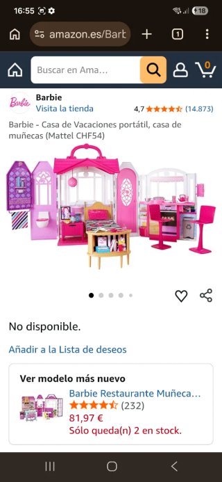Casa Barbie Vacaciones Portátil