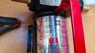 260w Bomba Gasoil 12V con Pinzas Cocodrilo