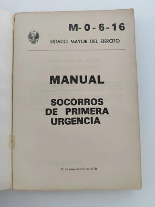Manual, Socorros de primera urgencia