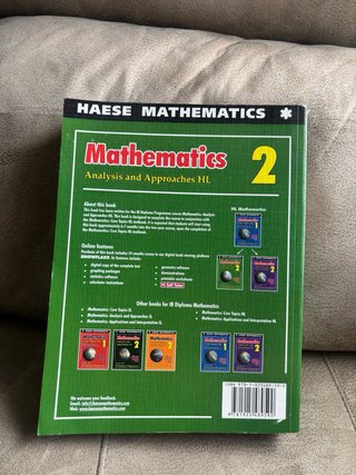 Mathematics: Analysis and Approaches HL 2 (para su