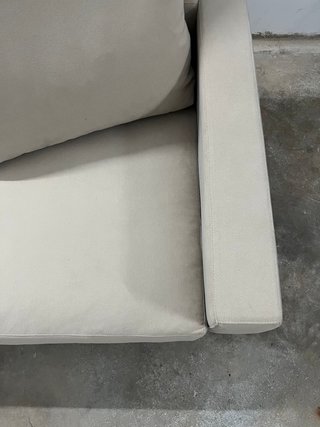 Sofá 3 plazas tejido arena 350x100
