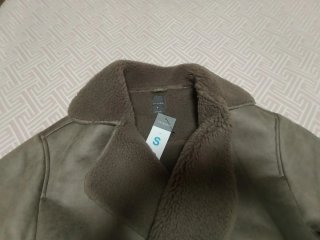 Cazadora efecto ante forrada Primark Talla S