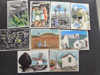 Lote Postales Jane Millares Sall