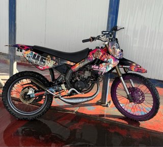 Derbi Senda Motocross Morado y Negro