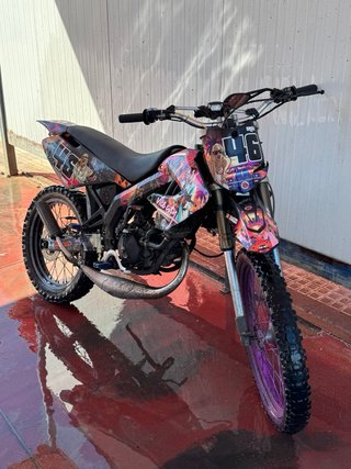 Derbi Senda Motocross Morado y Negro