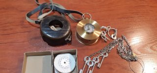 Reloj de sereno con llaves, discos y funda