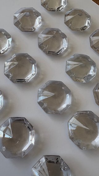 Lote 20 cristales lámpara/manualidades