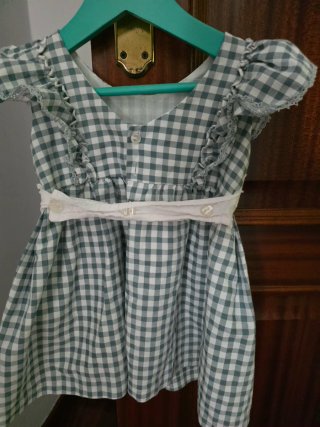 Vestido de niña cuadros
