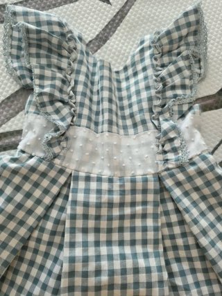 Vestido de niña cuadros