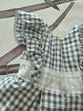 Vestido de niña cuadros