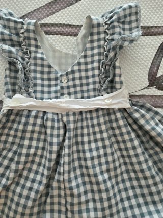 Vestido de niña cuadros