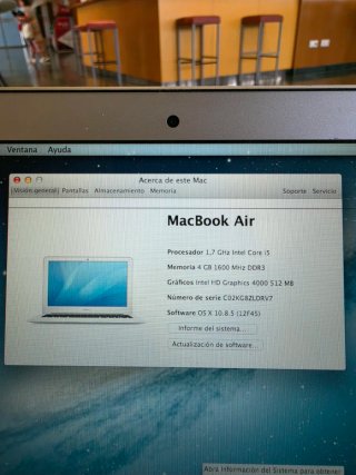 MacBook Air 11 Argento